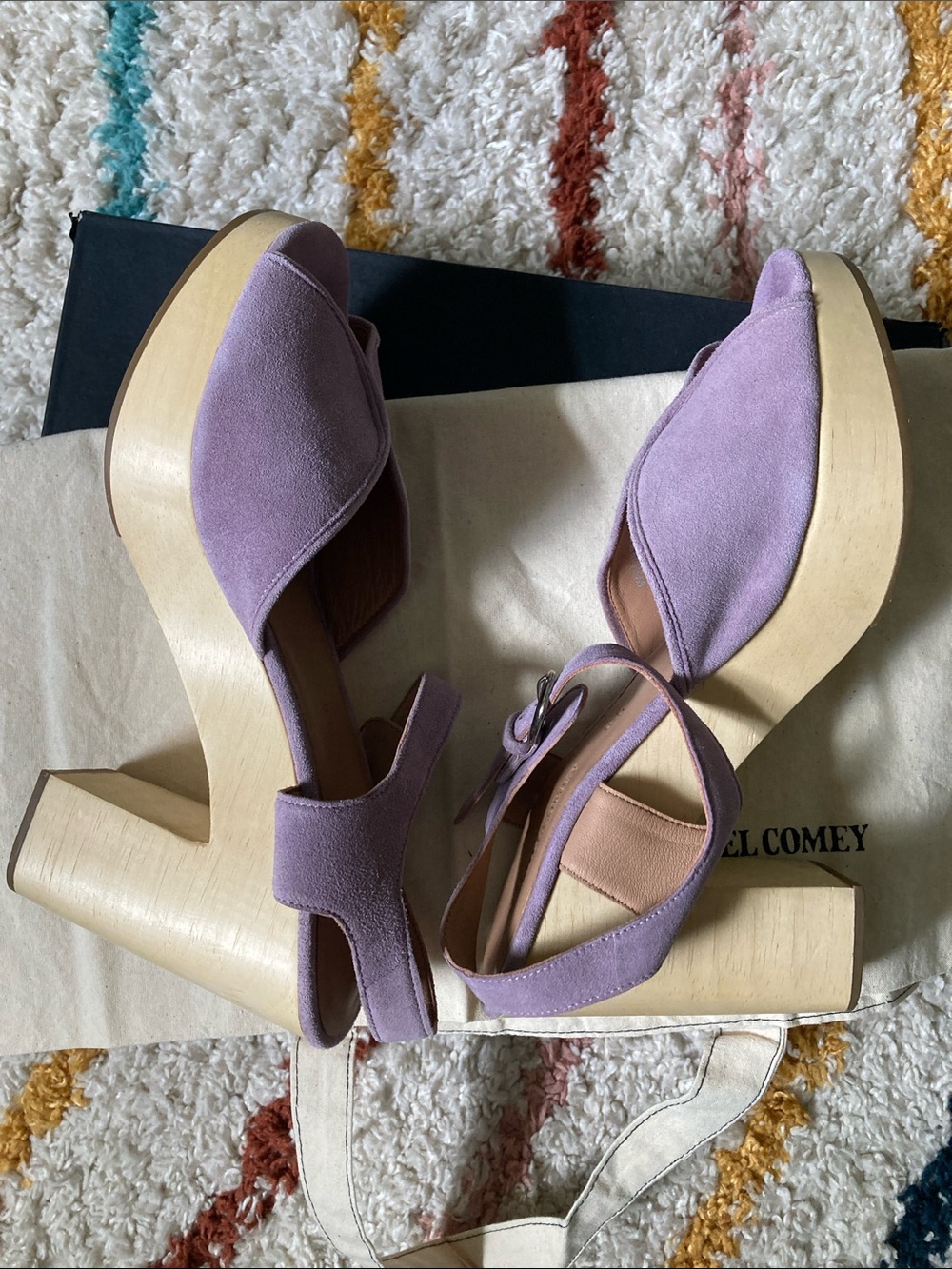Rachel Comey Roddick Suede Heel Lilac - Picture 3 of 9